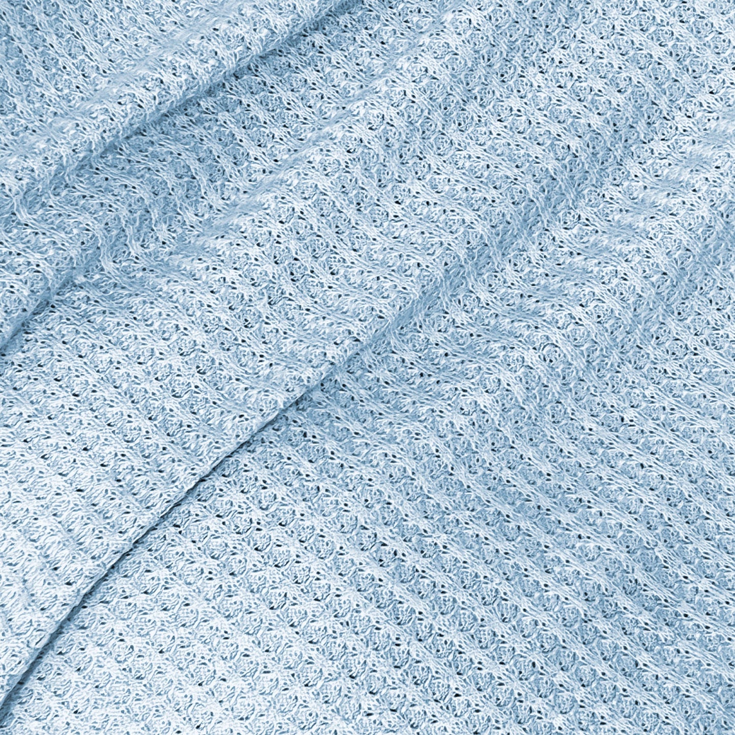 First Landings Blue Knit Wrap Set
