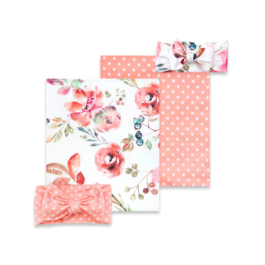 First Landings Rose Swaddle Set