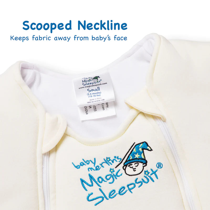 Baby Merlin's Magic Sleepsuit - Cream Cotton
