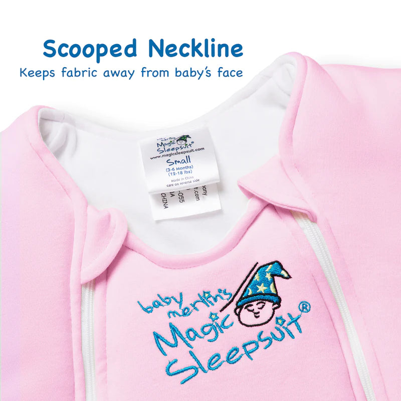 Baby Merlin's Magic Sleepsuit - Pink Cotton