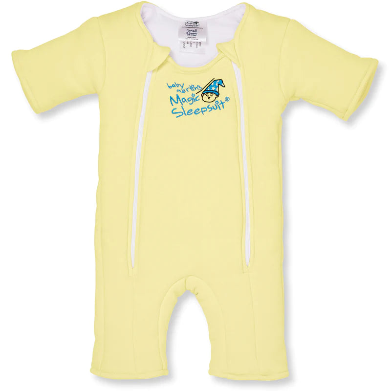 Baby Merlin's Magic Sleepsuit - Yellow Cotton